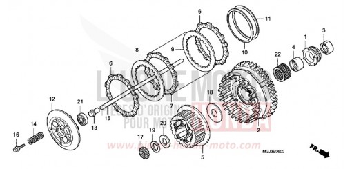 EMBRAYAGE CBF1000FAB de 2011